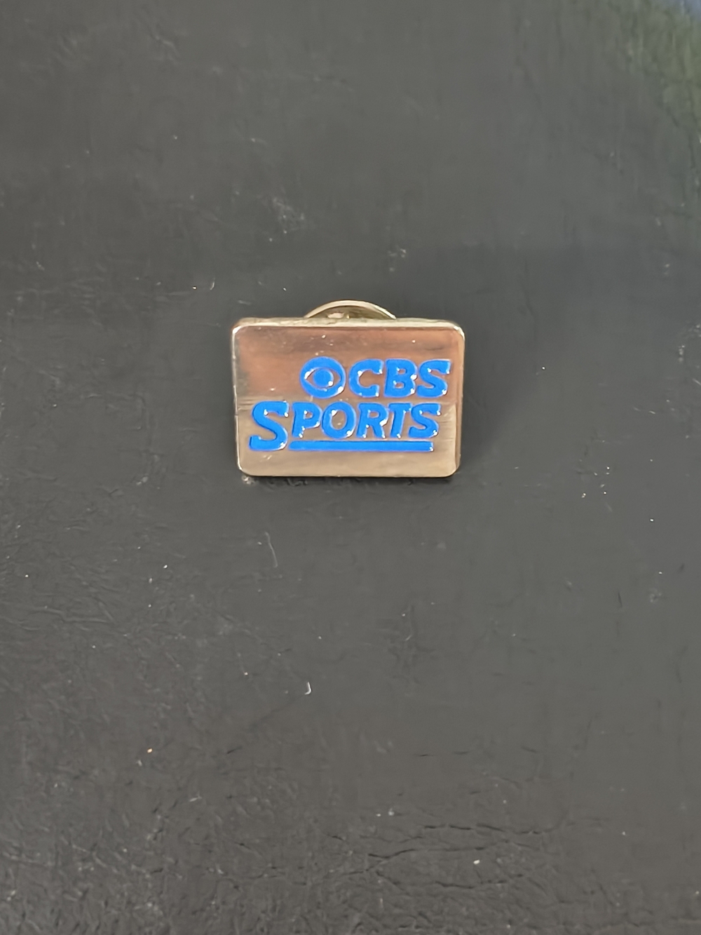 Vintage CBS Sports Lapel Pins- 1 Sealed 1 Open